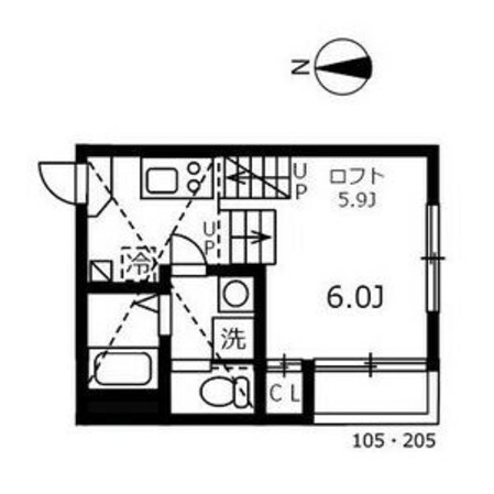 志賀本通駅 徒歩9分 1階の物件間取画像